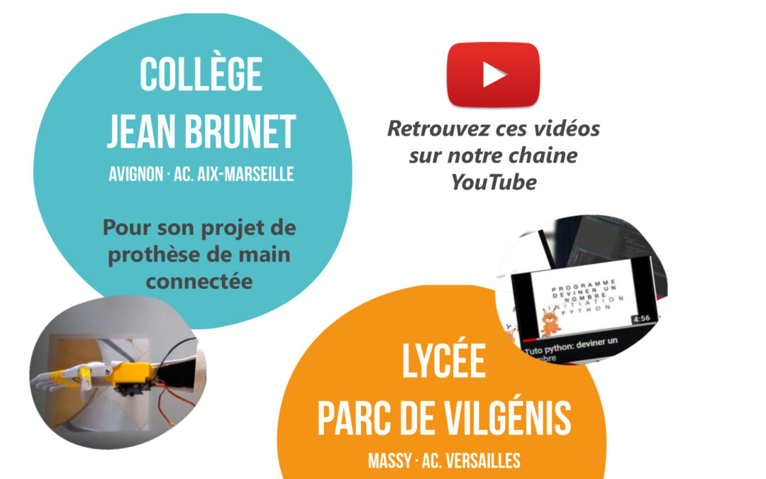 Félicitations aux gagnants nationaux du concours vidéo Yes We Code! 2020 !